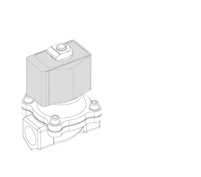 2/2 yollu solenoid valf